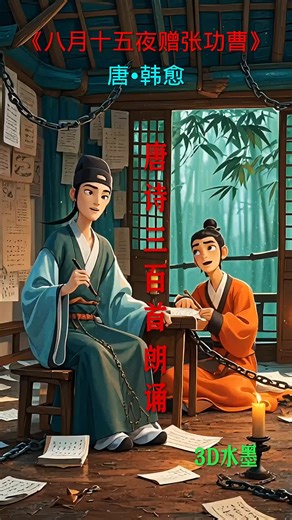 《八月十五夜赠张功曹》唐•韩愈