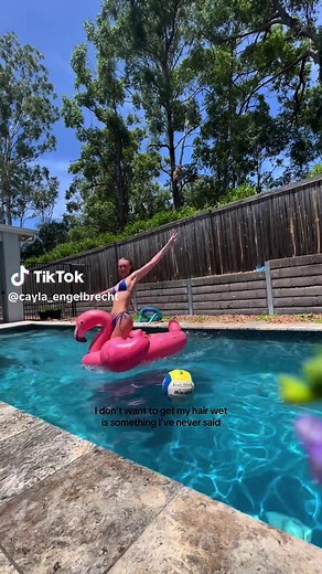 Summer Swimming Pool Fun with Friends