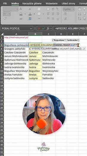Extract Name/Surname Using Function (Excel 365)