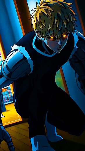 One Punch Man Characters: Garou, Saitama, Genos in Manga