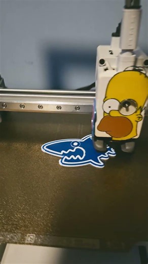 3d printed keychain shark #elegoo #bambulab #filament #3dprinter