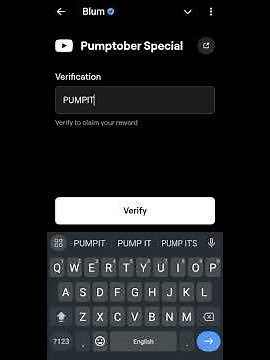 Pumptober Special Blum Code | Blum Code Pumptober Special | Blum Academy | 28 October Blum Code |