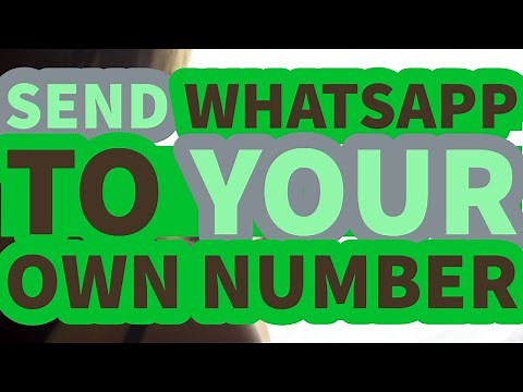 How to Send Whatsapp Message To Your Own Number 😉 | Whatsapp To Yourself 😎