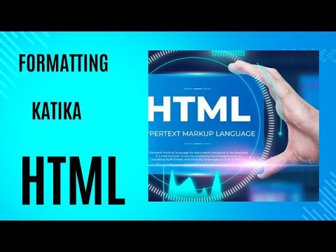 JIFUNZE HTML KWA KISWAHILI || episode 10 || FORMATTING KATIKA HTML