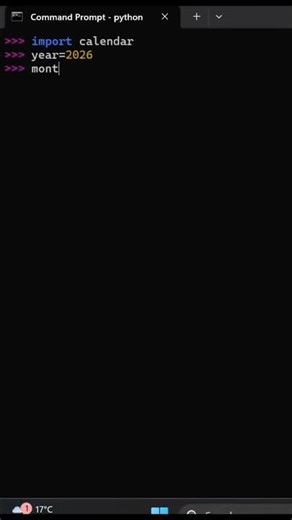 Python Calendar in 10 Seconds | Interview Trick You Must Know!