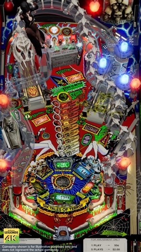 💀 Elvira is Back - Williams™ Pinball: Scared Stiff is NOW AVAILABLE! 💀 Elvira, Mistress of the Dark, has returned to rattle your bones in the classic Scared Stiff pinball table! 💋Join her on a spooky quest to “raise the dead” by completing six eerie tales - if you dare. 🕸️ Key Features: 🕷️ Fully authentic recreation of the 1996 arcade original 🔊 Original Elvira voice lines & sound effects 📖 Six unique horror-themed modes 🎯 Classic mechanical feel with stunning modern enhancements Do you 