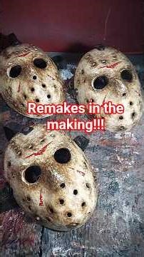 Friday the 13th - Remake masks in the making #jasonvoorhees #fridaythe13th