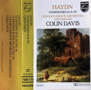 Haydn / Colin Davis, Concertgebouw Orchestra, Amsterdam - Symphonies 86 & 98