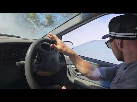 Ford Falcon skid pig burnout sending it with the mini spool!