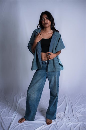 Handwoven Denim Jacket | Twill Weave | Made-to-order Oversized Fit | Loomcore | Monowave - Etsy