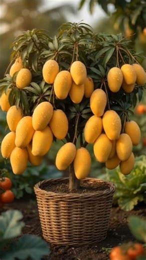 Mini Mango Tree FULL of Fruits?! 😱🥭 #shorts
