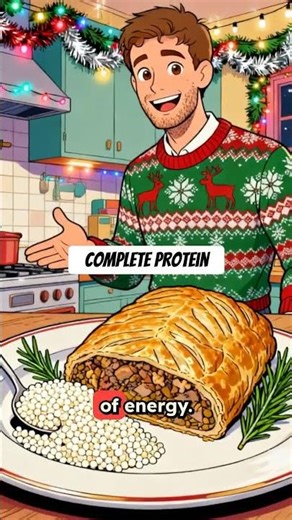 Festive chestnut lentil wellington