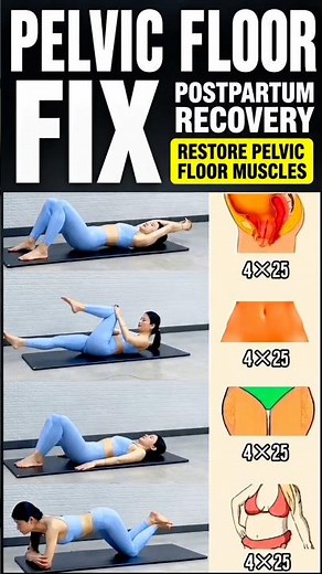 Restore Your Pelvic Floor Lying Down | Postpartum Recovery! #Fitness #homeworkout #shorts