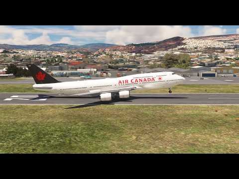 VERY Hard Landing! Air Canada Boeing 747 at Toncontín Airport