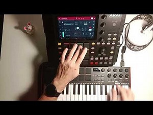 Akai MPK Mini Plus and MPC ONE playing sequence and drums