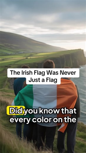 The Irish Flag Was Never Just a Flag 🇮🇪 The Irish flag is more than colors. Green, orange, and white each tell a story of identity, conflict, and the hope for unity in Ireland. Irish flag meaning, Irish tricolor explained, Irish history symbols, Ireland flag colors, Irish culture explained, Irish identity, Irish nationalism, Irish heritage, The Irish Remembered #IrishHistory #Ireland #IrishCulture #LearnOnTikTok #HistoryTok