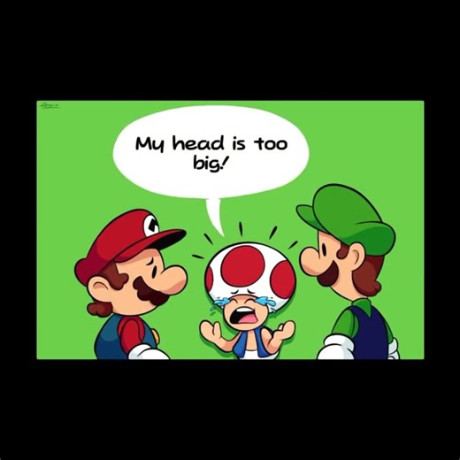 Toad is Bald! #mario #supermario