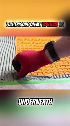 DIY Tiling Hack: Schluter-DITRA is a GAME CHANGER! #shorts