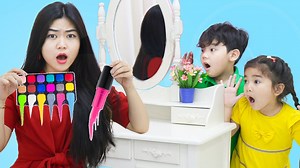 602K views · 7.8K reactions | Suri and Sammy Pretend Play with Slime Make Up Toys | Kids Play | Facebook