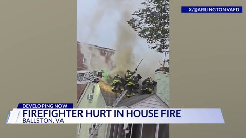 One firefighter hurt in Arlington house fire
