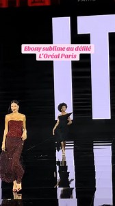 Ebony sublime au défilé L'Oréal | Aufeminin