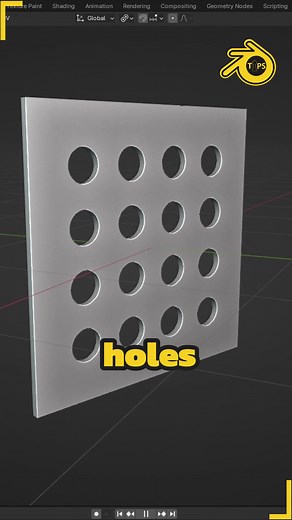 Blender Tip: Create Easy Holes with Control B and V