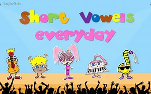 自然拼读规则 Short Vowels aeiou Phonics Song 1,2,3 Syllable Words