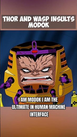 Thor And Wasp Insults Modok 🤯 #marvel #avengers #thor