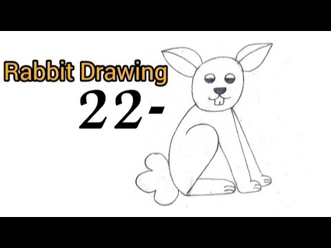 How to Draw Amazing Rabbit Art From Number 2/Easy And Unique Number Drawing/Number Drawing