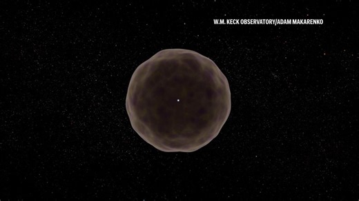 A supernova explosion reveals a dying star's insides