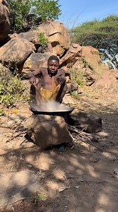 Hadzabe hunter chaba cooking Indian magi and he is so happy for cooking #chaba #happy #indianmagi #cooking #facebookreelsviral #hadzabetribe #wildlife #fypreelsシ゚viralシ | Travel with vinu