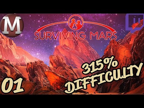 Surviving Mars Let's Play - India Sponsor (315% Difficulty) - Part 1 [TWITCH VOD]