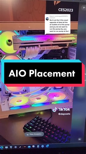 Optimal AIO Placement for Efficient Cooling