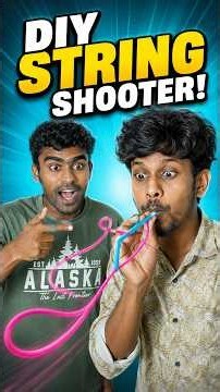 Make a String Shooter Using Just a Straw and Thread! 🤯