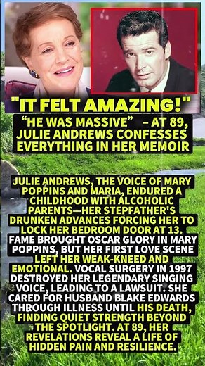 “He Was MASSIVE” – At 89, Julie Andrews Confesses Everything In Her Memoir #Shorts #viral