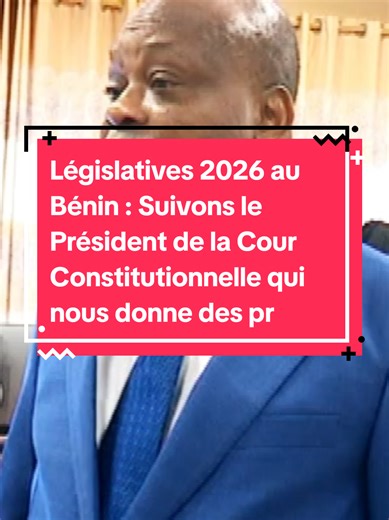 Législatives 2026 au Bénin : Suivons le Président de la Cour Constitutionnelle qui nous donne des précisions par rapport aux résultats qui sont très attendus par les Populations. « Les résultats pourront être publiés au plus tard jeudi » le président de la haute juridiction a indiqué que la Cour travaille en étroite collaboration avec la Commission électorale nationale autonome (CENA), chargée de transmettre les cantines électorales. « Nous sommes prêts. , a précisé Dorothé Sossa#info #actu #ele