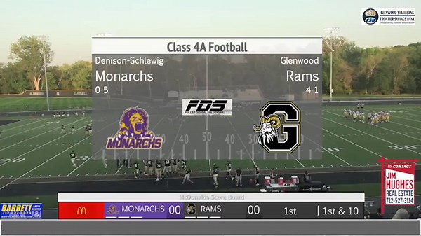 Glenwood vs Denison-Schleswig Varsity Football - Fuller Digital Solutions