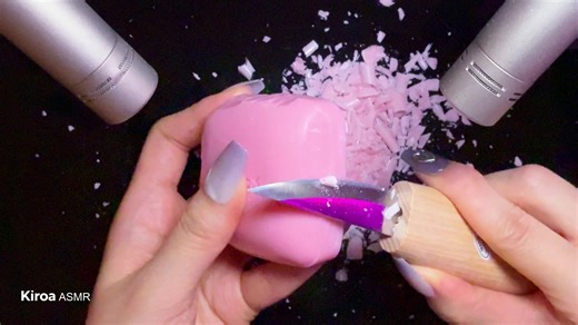 ASMR 极致治愈 沉浸式削肥皂 & 敲击音 🧼 酥脆削切声 (无人声) 助眠 💤