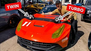BUILDING A TWIN TURBO FERRARI F12 DRIFT CAR! *1200 HP* PART.1 | DDE | Daily Driven Exotics