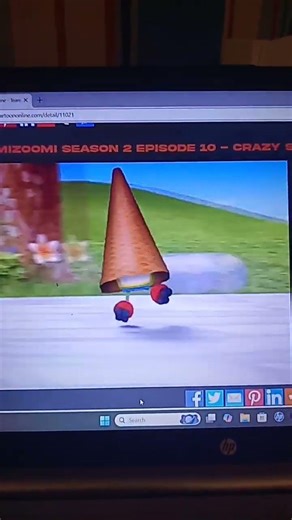 An ice cream cone falls on Bot's head! (READ DESC.)