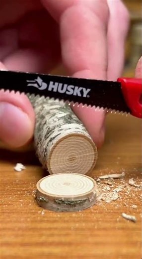 Husky Hand Saw Cutting Small Piece 💥 Satisfying Cut