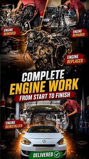 Engine Removed, Repaired & Reinstalled! | Renault Fluence Complete Engine Work