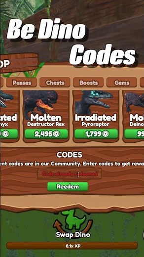 🦖 *NEW* Be Dino Update Codes You Can Use Right Now (Mar 20, 2026)