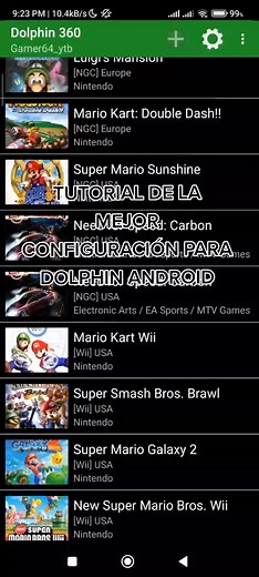 Tutorial de configuración para Dolphin en Android