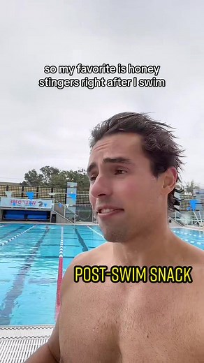 I always need that post-swim snack #honeystingerpartner