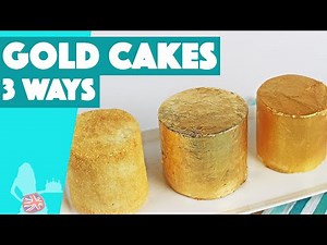 3 Ways To Make a Gold Cake