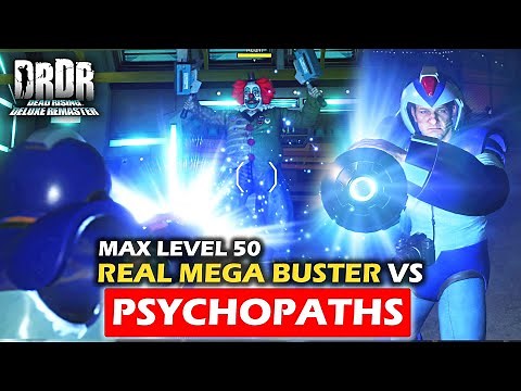 DEAD RISING DELUXE REMASTER - REAL MEGA BUSTER VS Bosses / Psychopaths & How to Get it (4K 60FPS)