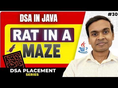 Rat in a Maze Problem | Recursion & Backtracking in Java | DSA in Java Full Course #30