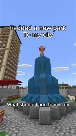 I added a sunken park to my Minecraft city #minecraft #minecraftcity #shorts