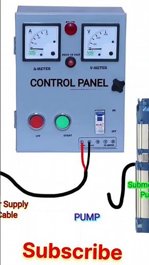 How To Single phase Starter Panel Wiring | Control Panel | Viral | Shorts | Ytshort